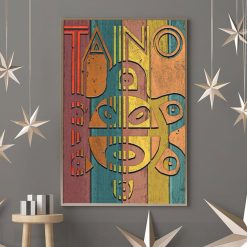 Taino Sun   Puerto Rican Poster