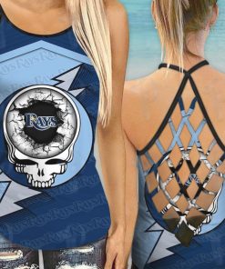 Tampa Bay Rays Criss Cross Open Back Cami Tank Top