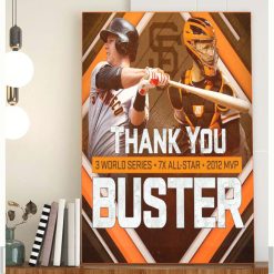 Thank You Buster Posey MVP Poster Canvas