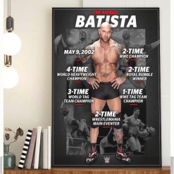 The Animal Dave Batista Career Poster Canvas
