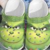 The Grinch Face Crocband Clogs