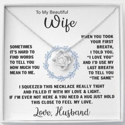 To My Beautiful Wife Necklace Gift For From Husband