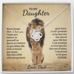To My Daughter Necklace Father