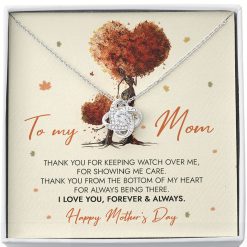 To My Mom Necklace Mother’s Day Thank You Jewelry Gift