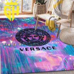 Versace Colorful Rug Living Room