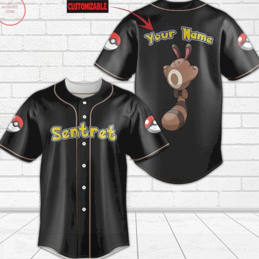 Pokemon Sentret Customized Baseball Jersey