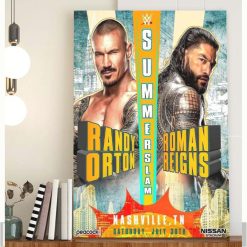SummerSlam Randy Orton vs Roman Reigns Poster Canvas