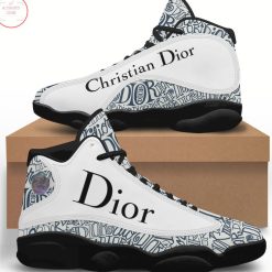 Dior White Blue Air Jordan 13 Sneakers Shoes