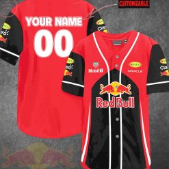 Red Bull Racing Customized Baseball Jersey