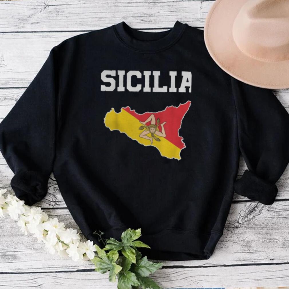 Sicily Map Sicilia Italian Sicilian Shirts