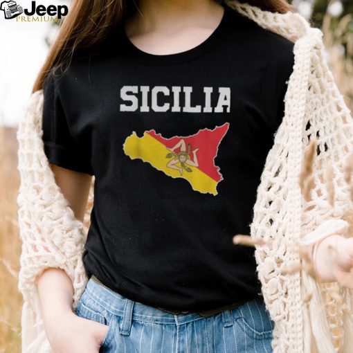Sicily Map Sicilia Italian Sicilian Shirts