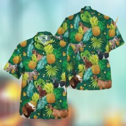 Nubian Goat Tropical Pineapple Hawaiian Shirt, Animal Lovers Aloha Shirt
