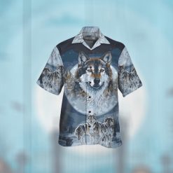 Wolves And The Moon For Wolf Lovers Aloha Hawaii Shirt